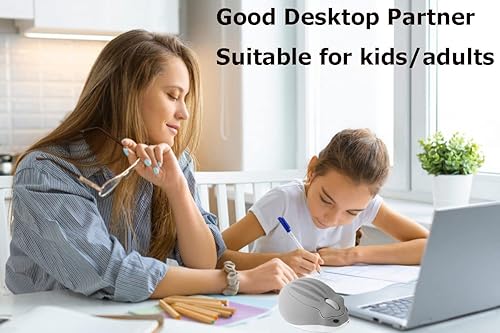 Miniatura 3 de Ratón inalámbrico de 2.4 GHz, con forma de hámster, menos ruido, portátil, óptico, 1200 DPI, USB, ratón inalámbrico para PC, laptop, laptop,