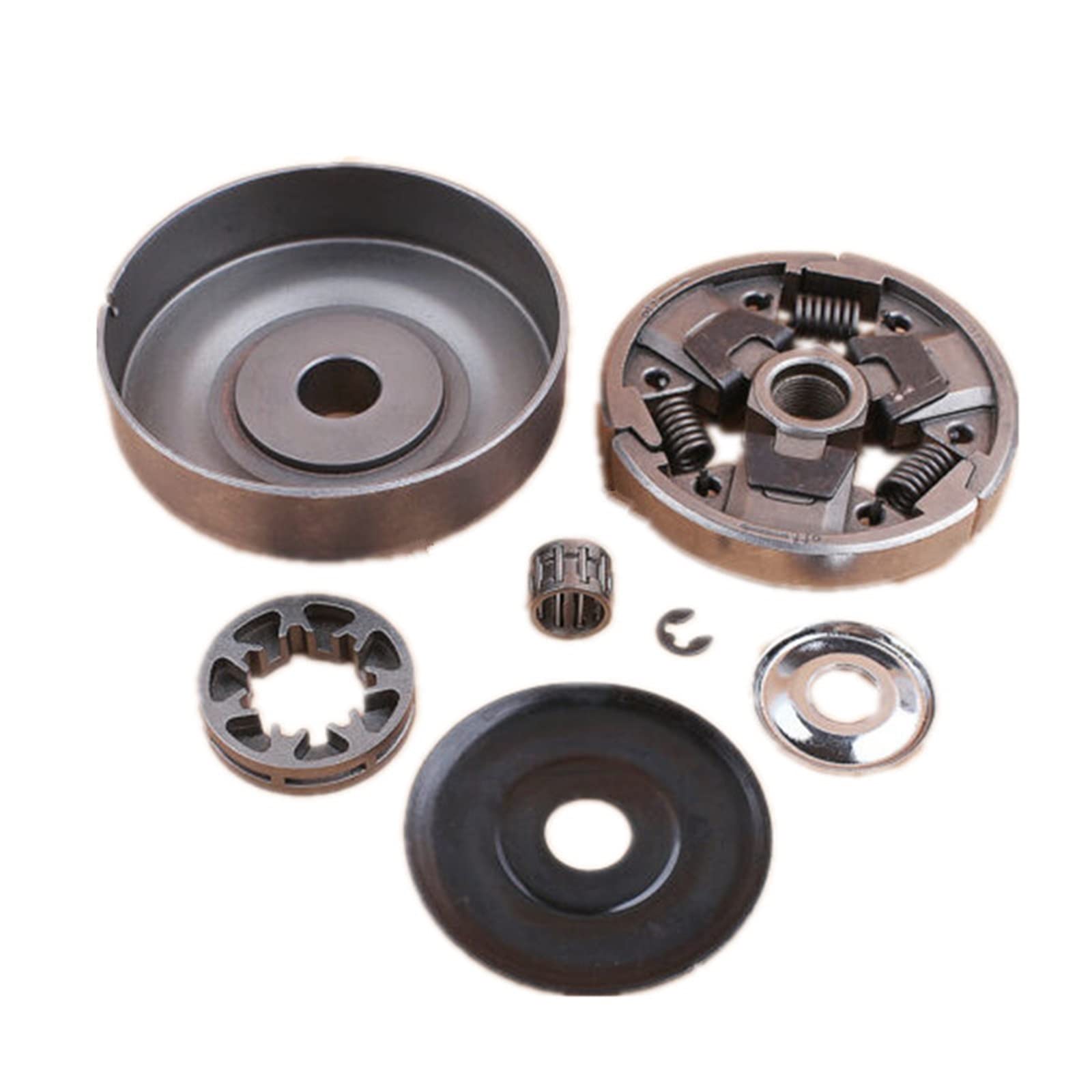 Juego de piñones de llanta de arandela de tambor de embrague compatible con motosierra STIHL 026 MS260 024 MS240 325-7