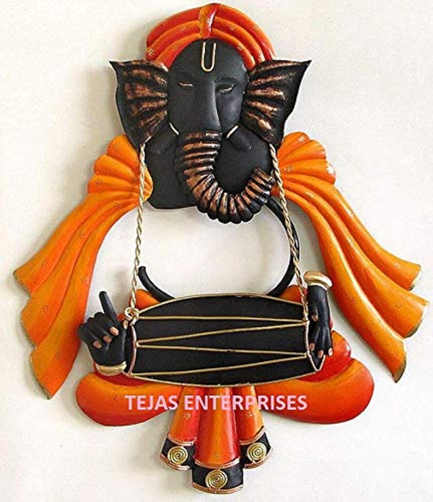ガネーシャの壁掛け(金属製) Amazon.co.jp: Tejas Enterprises ガネーシャ 錬鉄製 壁掛けサイズ