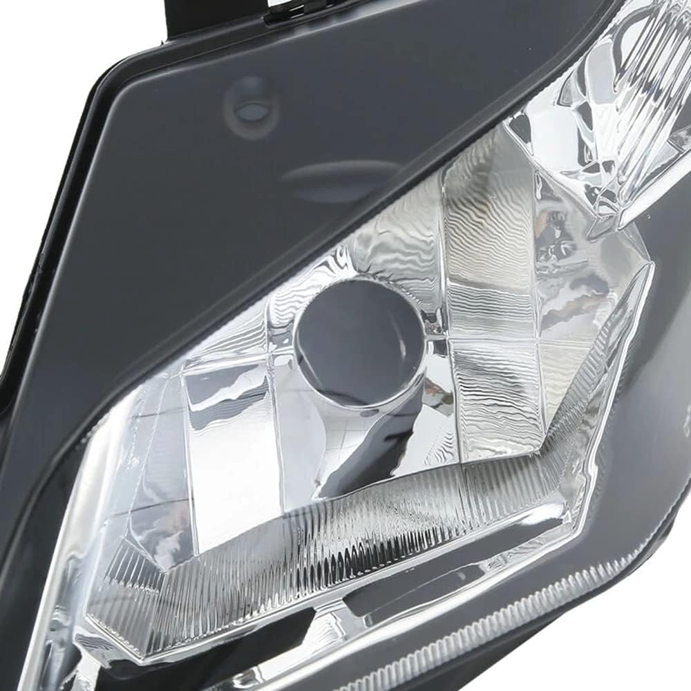 Motorcycle Headlight Headlamp Assembly Compatible for Kawasaki EX300R Ninja 300 2013 14 15 16 2017 NINJA300 Fairing Kit Headlight Headlamp Front Headlight Housing Clear