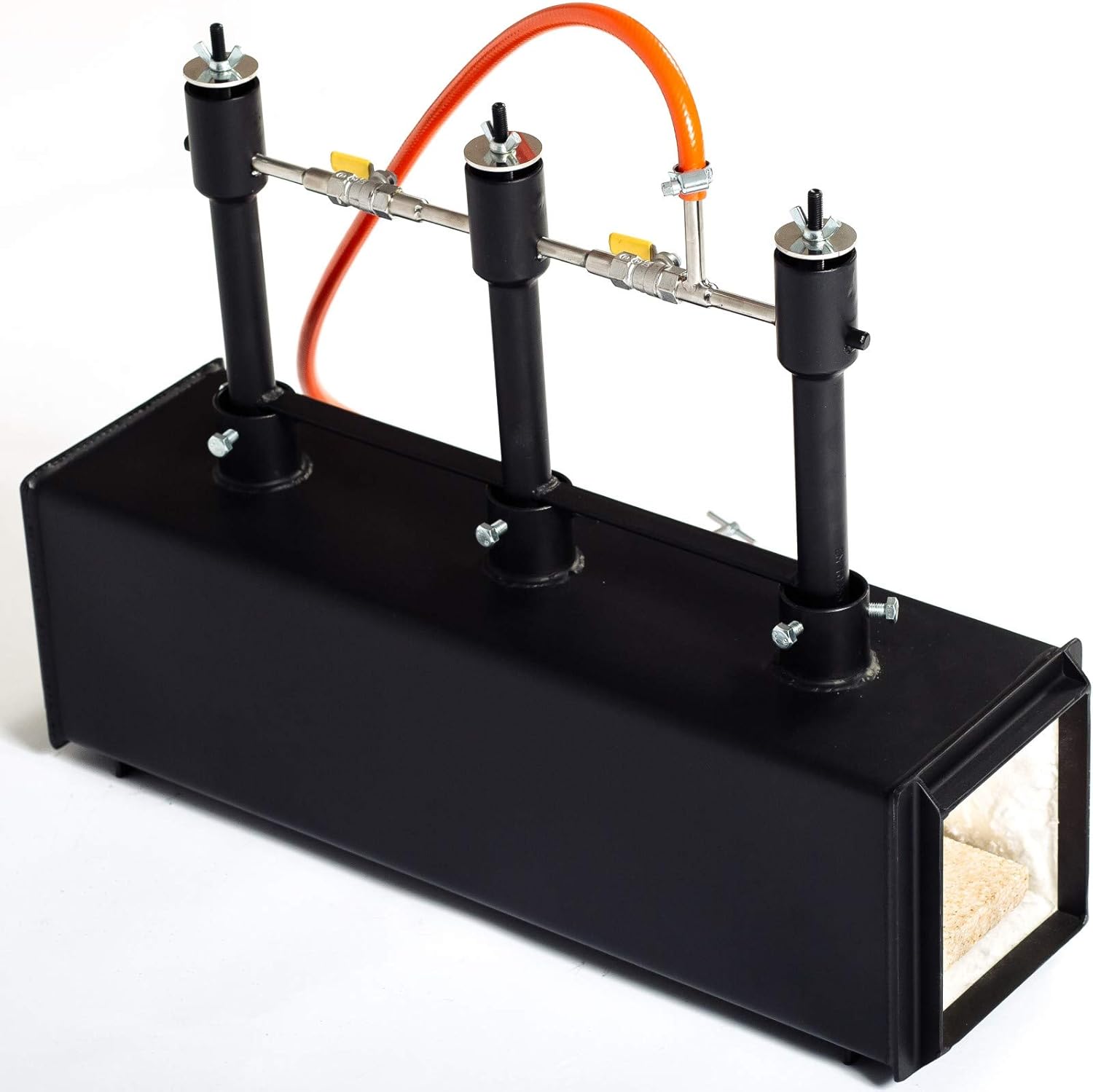 DEVIL-FORGE Gas Propane Forge DFPROF3, 3 Burners DFP (240.000 BTU) use 1, 2 or 3, Gas Ball Valve, Air Choke, Knife Making, Blacksmith, Farrier, 2500°F / 1370°C