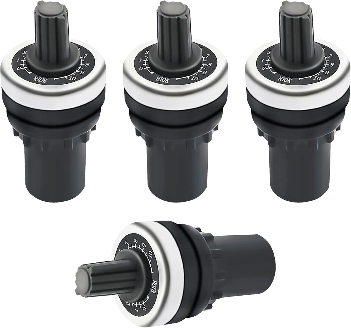 4PCS 10K Ohm LA42DWQ-22 22mm Rotary Variable Speed Potentiometer