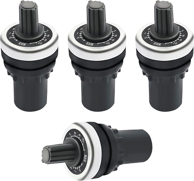 4PCS 10K Ohm LA42DWQ-22 22mm Rotary Variable Speed Potentiometer