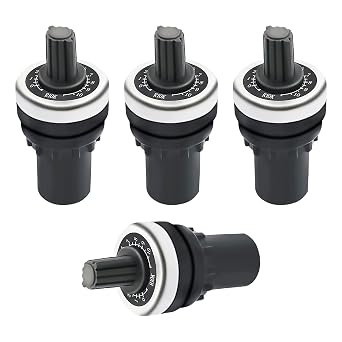4PCS 10K Ohm LA42DWQ-22 22mm Rotary Potentiometer Variable Speed Drive Potentiometer Rotary Potentiometer Inverter Converter