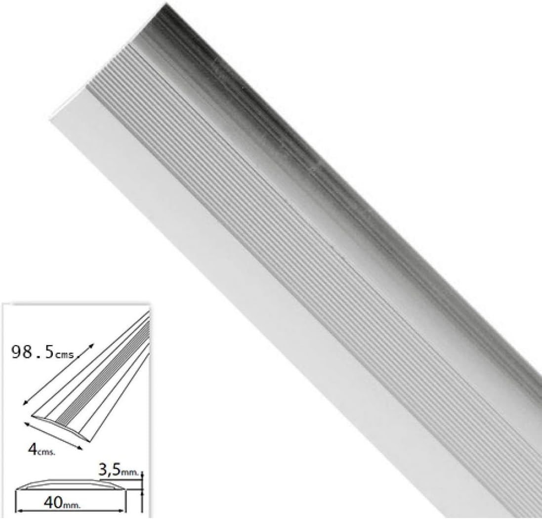 WOLFPACK LINEA PROFESIONAL 2541110 Tapajuntas Adhesivo para Moquetas Metal Plata 98,5 cm