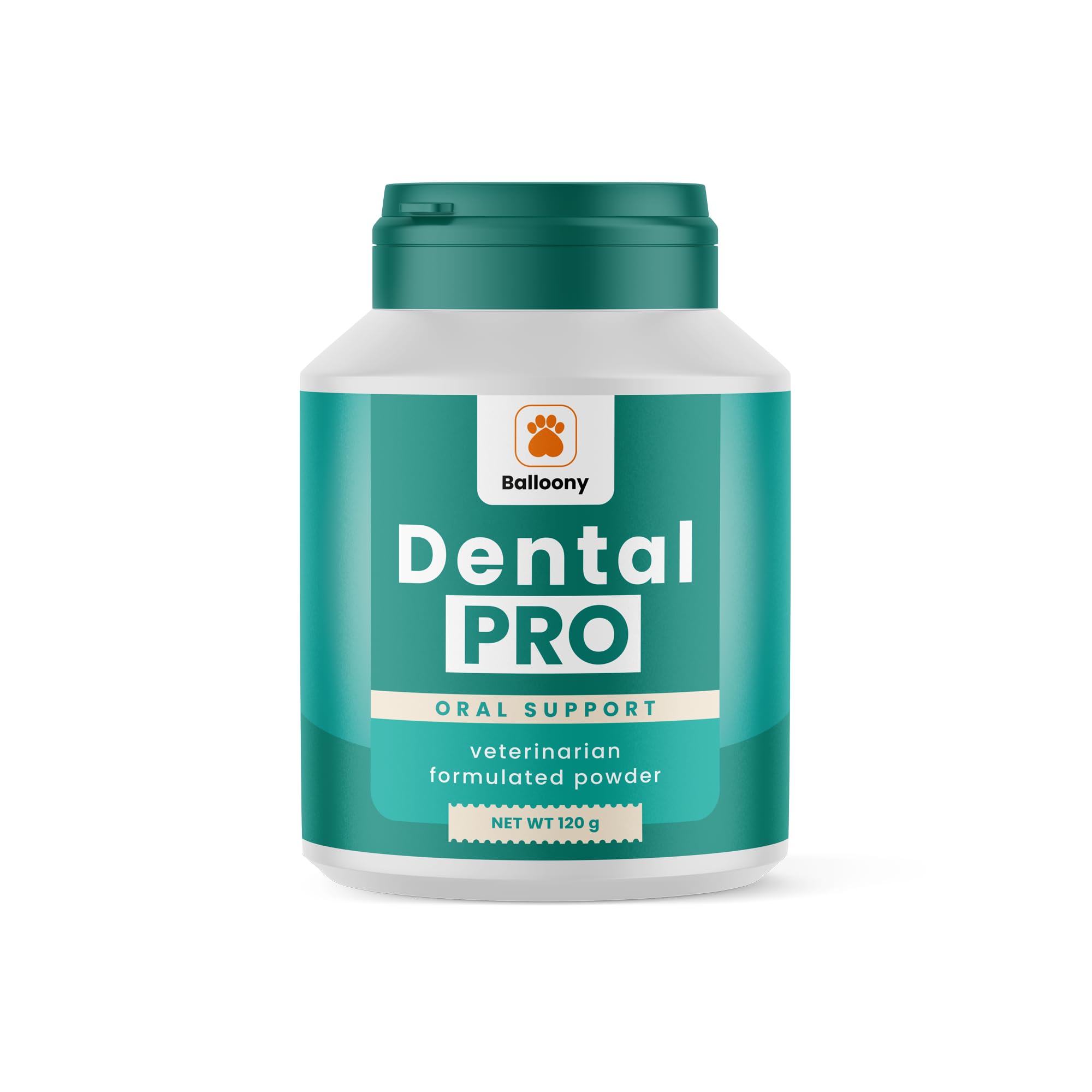 Dental PRO - Polvo dental para perros – Limpieza dental natural contra la placa y el mal aliento – Fácil aplicación diaria (120 g)