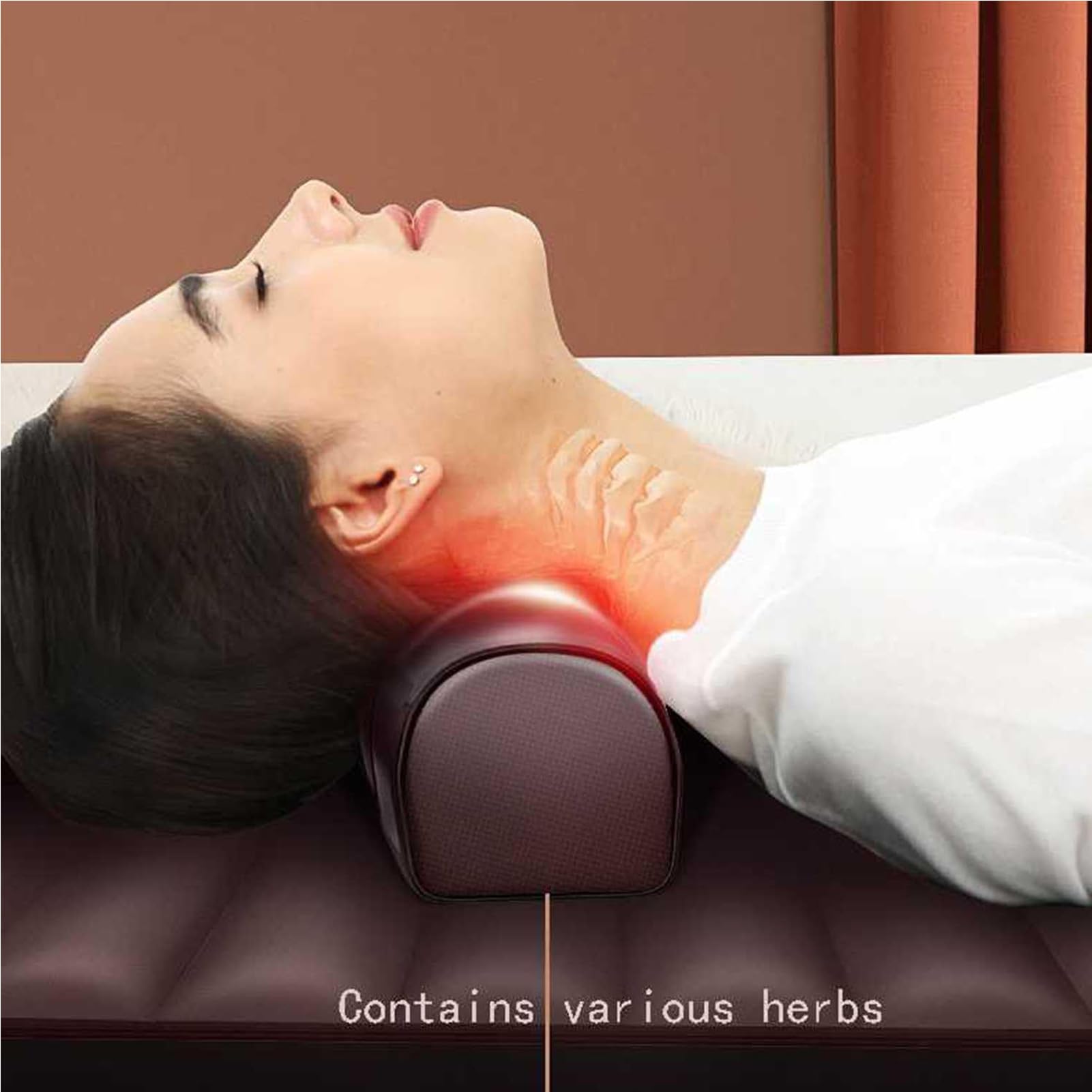 Esterilla de masaje corporal completa, colchón de masaje vibratorio con 10 motores, cojín calefactor plegable para cuello, espalda, cintura, cadera y piernas, alivia el estrés y el dolor muscular, ma