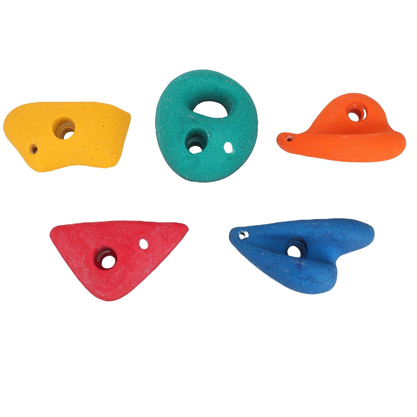 Brrnoo 5 Piezas Presas de Escalada Coloridas para Niños Interior y Exterior