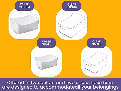 Miniatura 6 de YBM HOME Contenedores de almacenamiento  Organizadores de plástico abiertos y cesta de almacenamiento para organización de despensa de cocina,