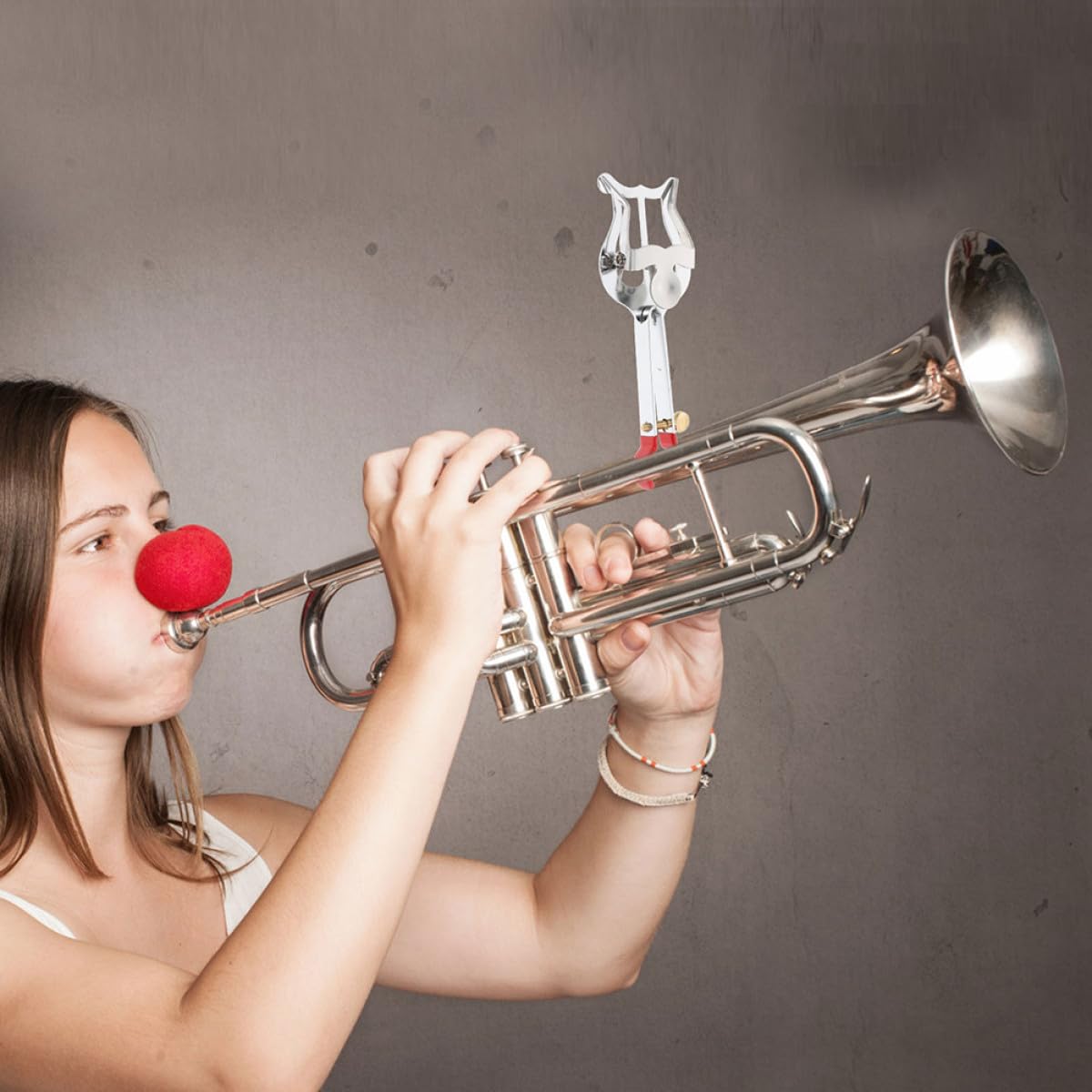 2 Pezzi Lira da Marcia per Clarinetto in Ferro Argento, Leggera e Facile da Trasportare, Morsetto per Spartiti, Accessorio Musicale per Concerti