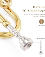 Eastar ETR-380 B-hangolású Trombita Kezdőknek - Réz Hangszer Kemény Tokkal, Tisztító Készlettel, 7C Fúvókával és Kesztyűvel, Arany Színben

 5