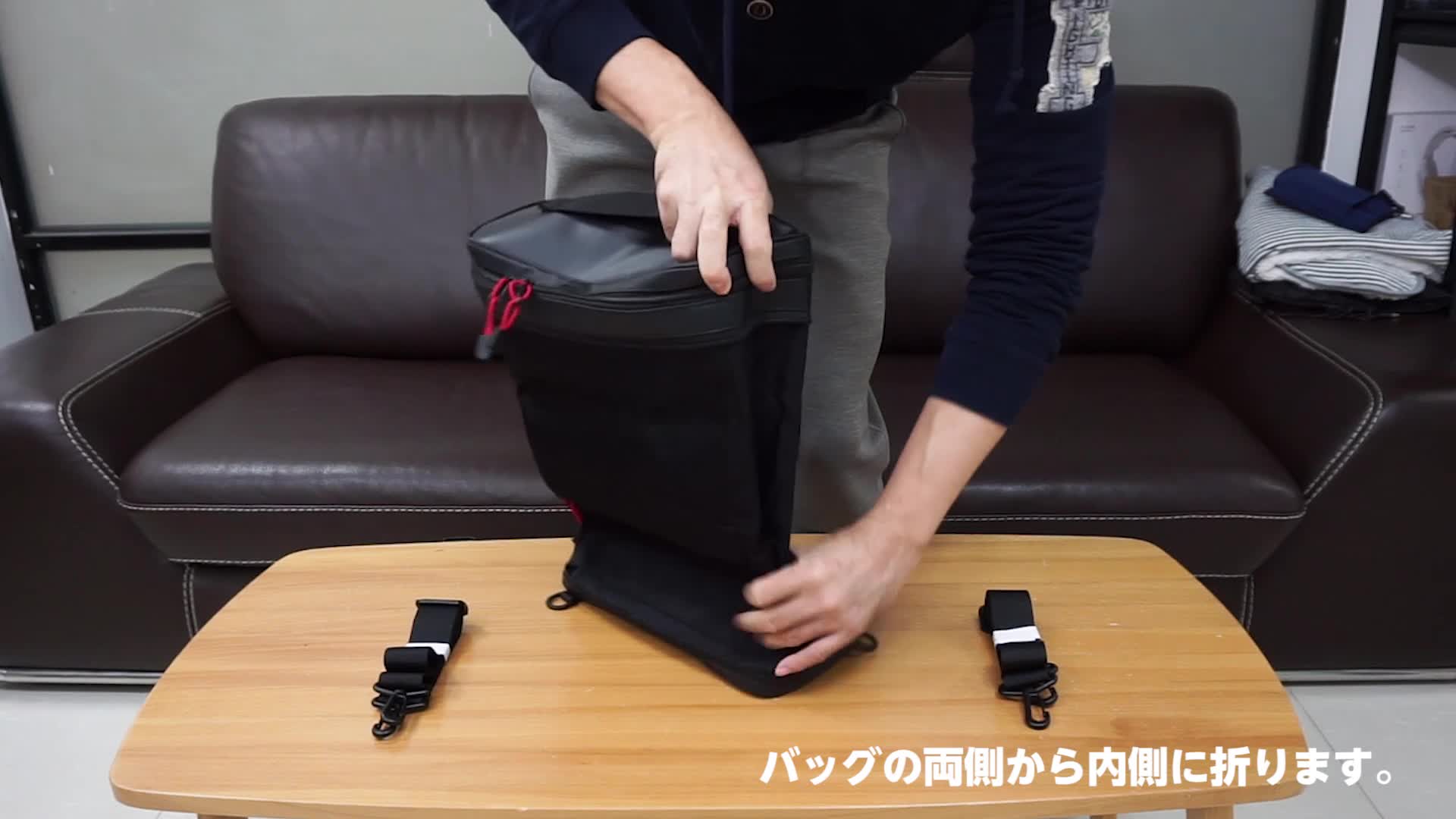 【て】 メンズリュック2点セット リュック ビジネスリュック メンズ リュックサック 出張 大容量 55L