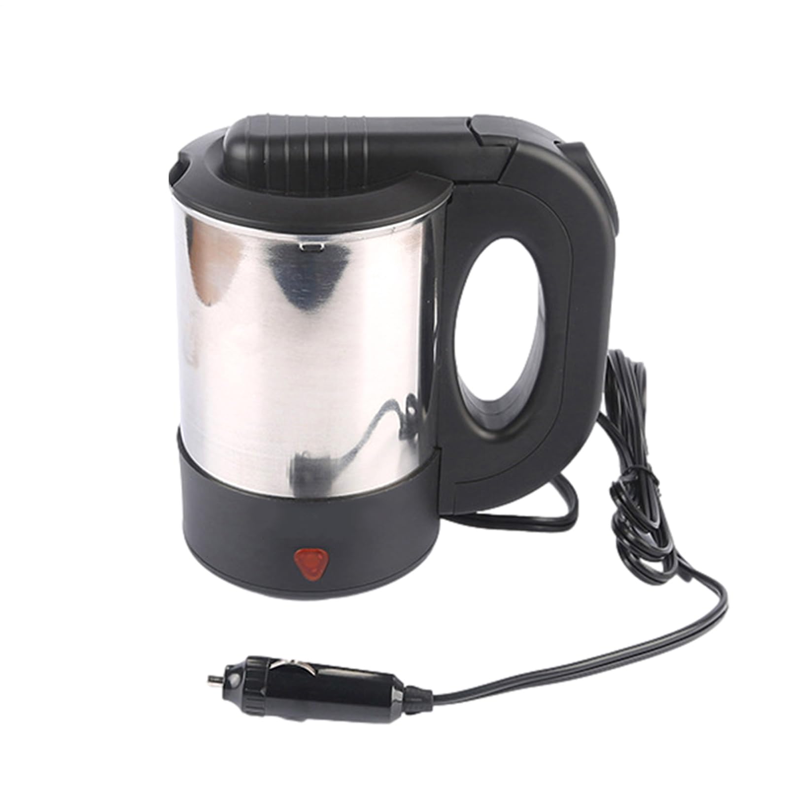 Bollitore elettrico da viaggio Scalda caffè – Riscaldatore elettrico in acciaio inossidabile, design a doppia tensione 12 V 24 V, portatile con riscaldamento automatico, funzione di spegnimento