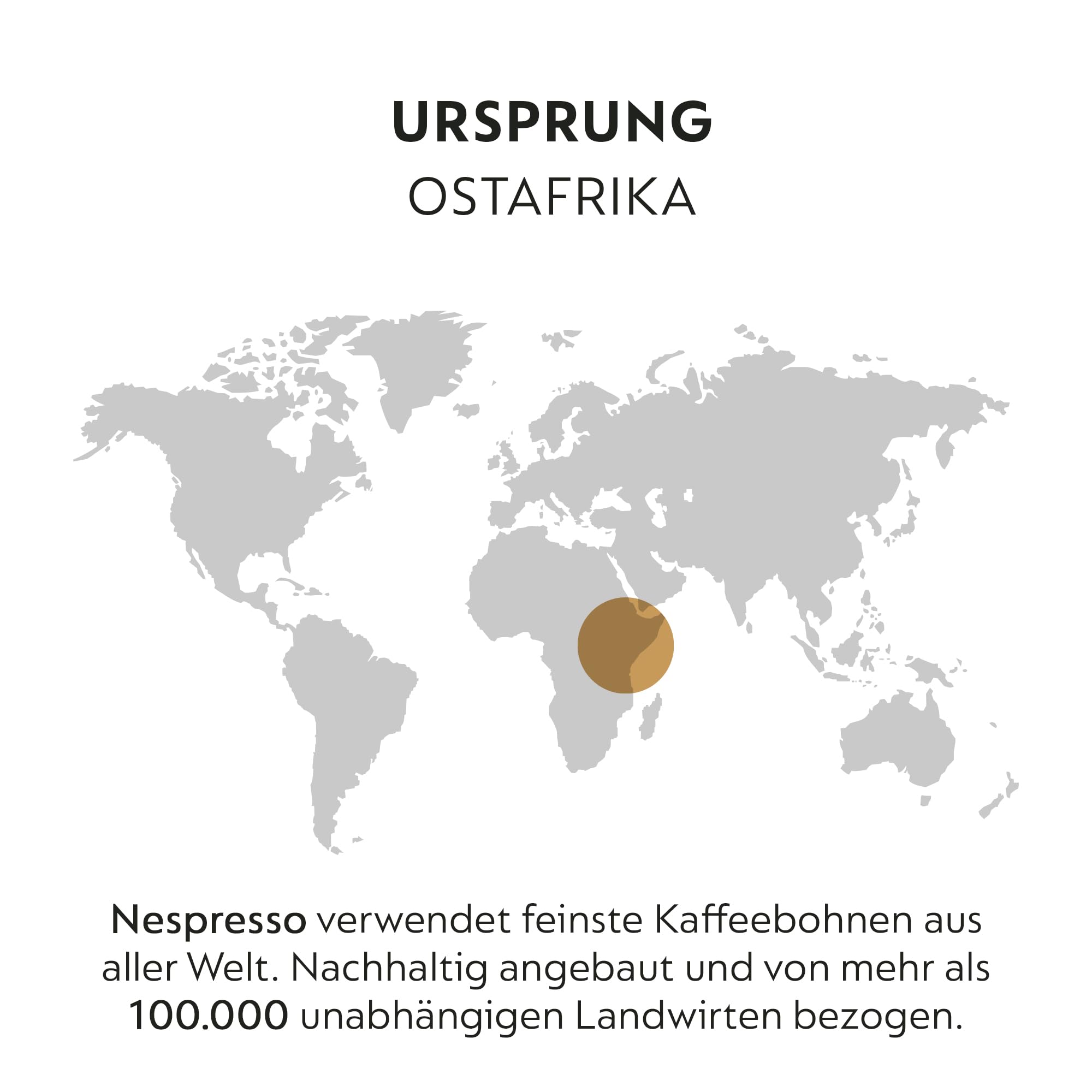 NESPRESSO VERTUO Inizio 100 Kaffeekapseln | Arabica Kaffee, Milde Röstung, Intensität 4, Ideal für Gran Lungo