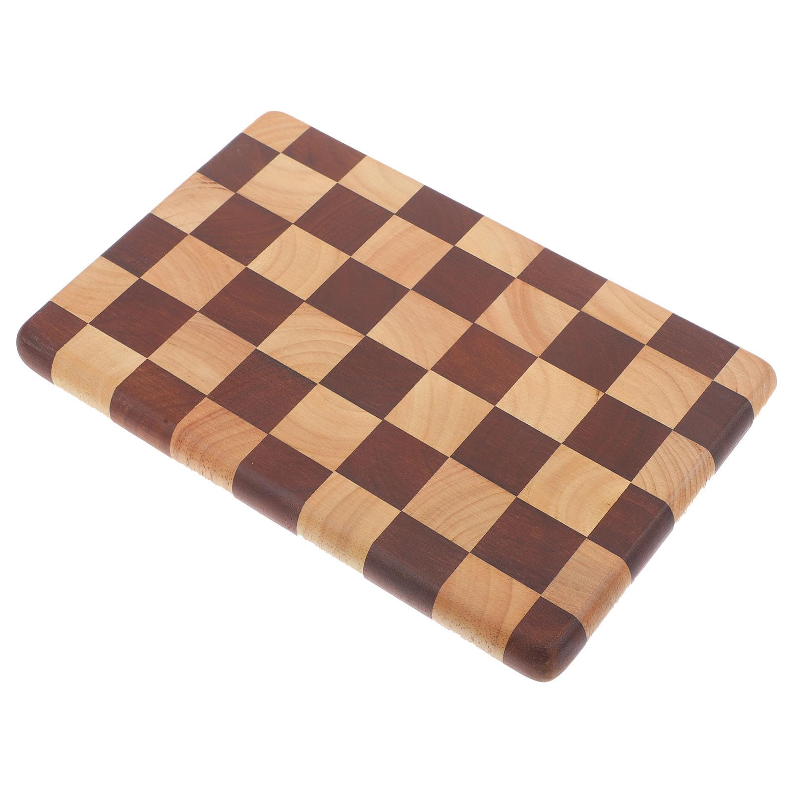 VILLCASE Tabla de Cortar Pequeña de Madera de Acacia para Carne y Fruta