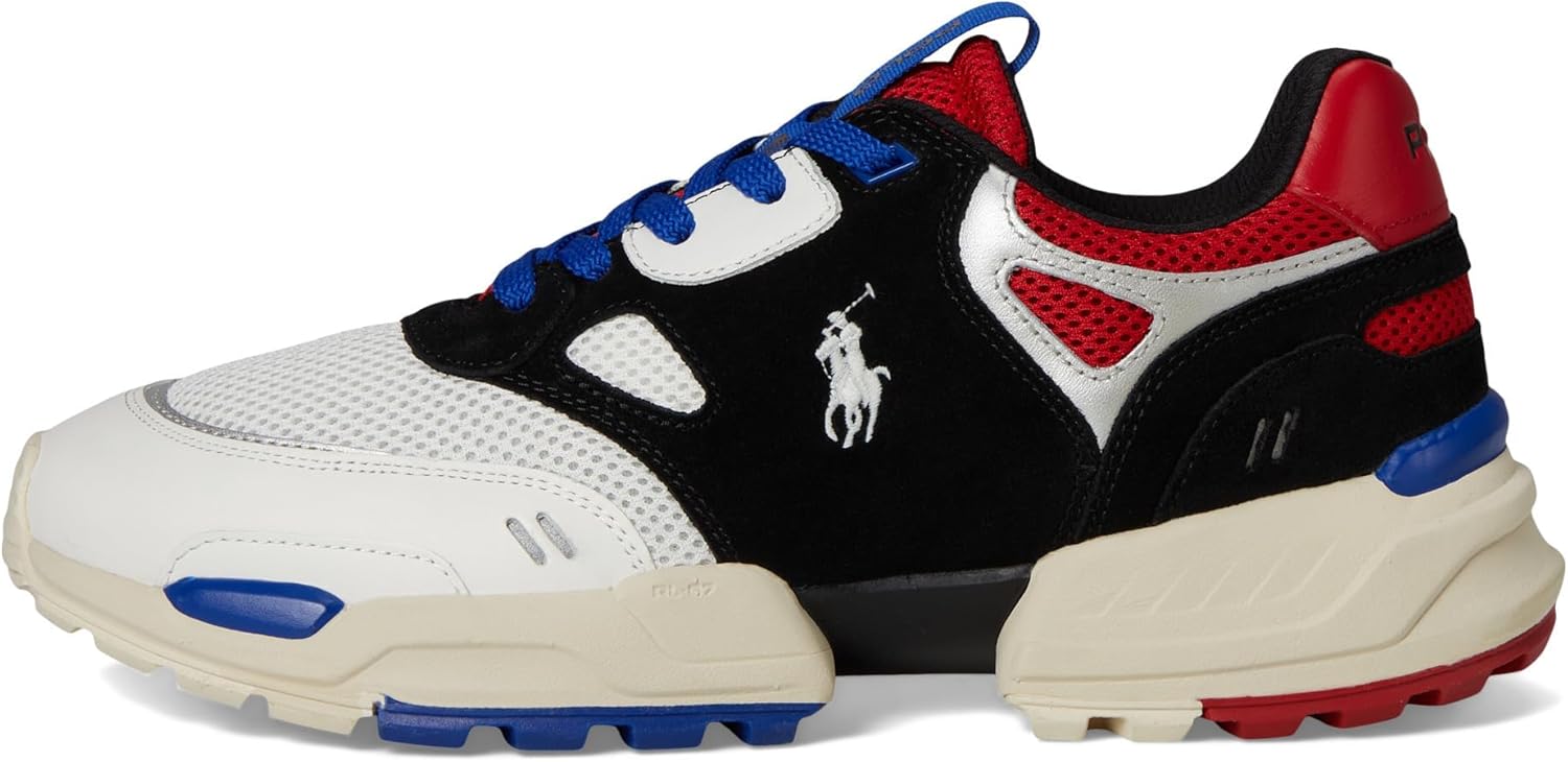 Polo Ralph Lauren Mens Jogger Suede & Corduroy Sneaker - Image 4