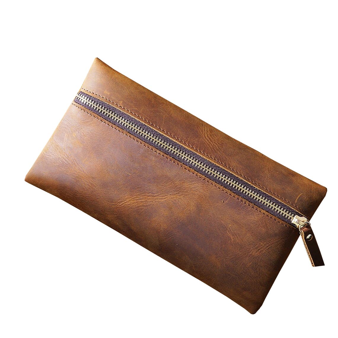 YEFAS D VINTAGE CLUB Genuine Leather Pencil Roll Case Vintage Antique Style Stationary Paint Brushes Holder Pouch for Students Utility Pouch Toiletry Kit for Men and Women Gift Brown (B0C94K8CY6) Amazon Price History, Amazon Price Tracker