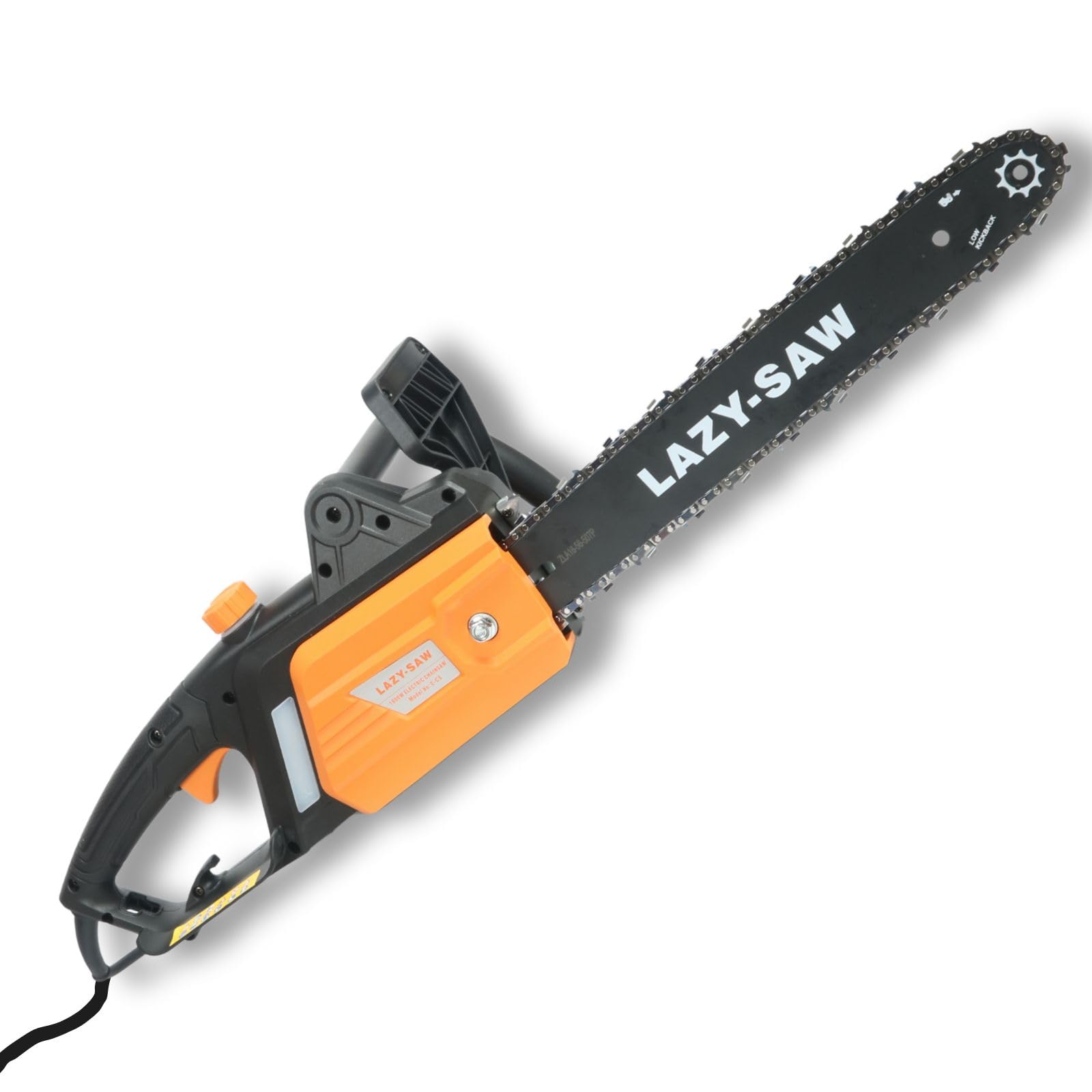 Electric Chainsaw 1800W – 400mm (16”) Corded Chainsaw with Auto Oil Lubrication, Mechanical Safety Brake & Heavy-Duty 10mm Teeth – Lightweight 4.5kg Power Tool for Cutting, Pruning & Firewood
