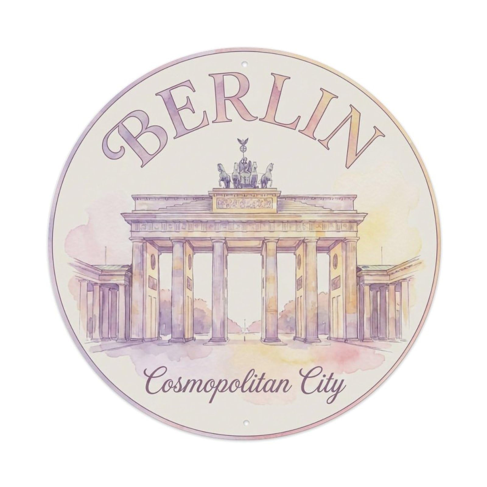 Vintage Travel Berlin Germany Dream 1 Metal Tin Sign