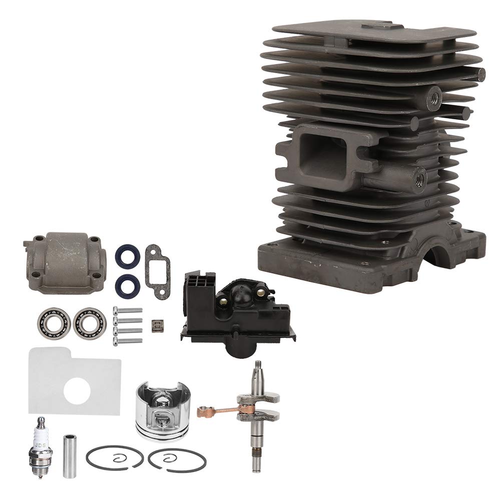 Fdit Kit de Cilindro y Pistón para Sierra de 38 Mm, Motor de Aleación de Aluminio, Construcción Resistente a la Corrosión y Larga Duración, para 018 MS180