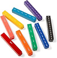 Vista 6 de Hand2mind - Juego de cubos de torre de arcoíris de fracciones, equivalencia de fracciones, materiales de bloques matemáticos Montessori para niños