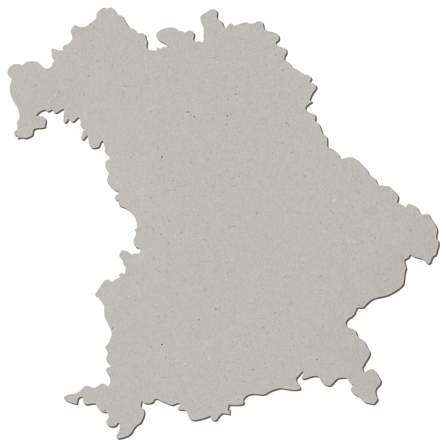Pappe Zuschnitt Bayern - Größe 5-50cm, einzeln oder im Pack mit 10, 25, 50 und 100 Stück erhältlich. Zum Basteln und Bemalen., Pack mit:50 Stück, Höhe:50cm hoch