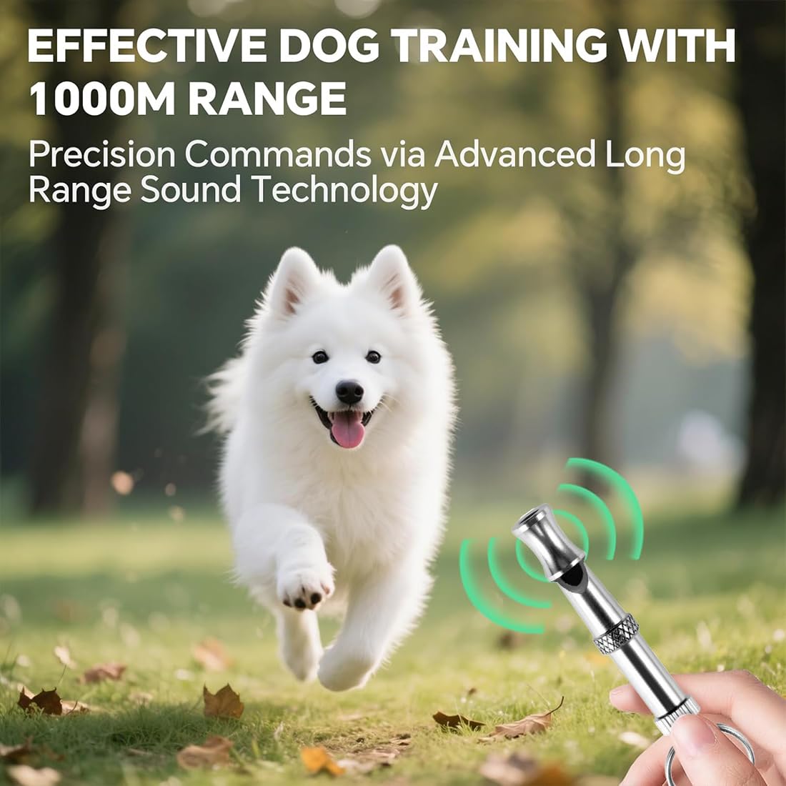 2 Pcs Sifflet pour Chien avec lanière, Sifflet pour Compagnie en Acier Inoxydable à fréquence réglable, Sifflet à ultrasons Professionnel pour l'entraînement et Le contrôle des aboiements