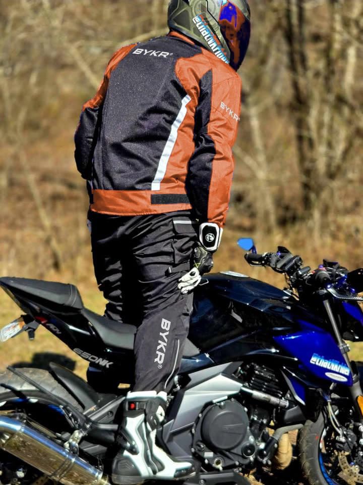BYKR Mesh Motorcycle Jacket For Men Dual Sports Adventure Breathable Riding Protective Motorbike Jackets Enduro CE Armored - Image 6