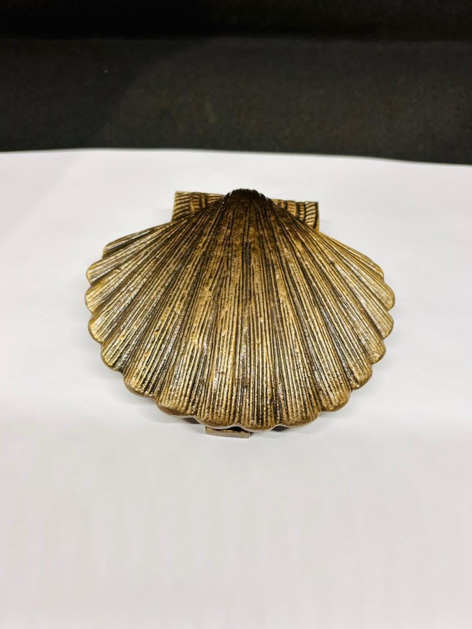 Antique Brass Seashell Door Knocker | Coastal Beach House Decor