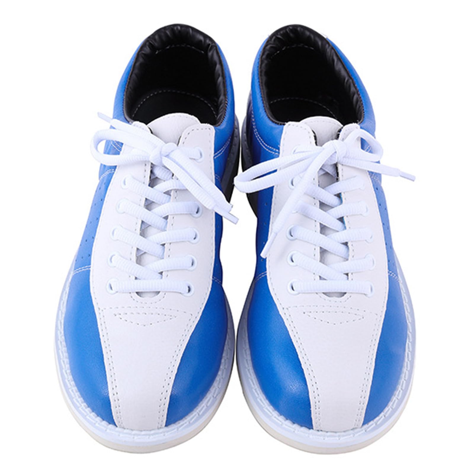 NGARY Herren Bowlingschuhe Leichtes Ledertraining bequemer Nicht rutscher Mikrofaser-Sohle-Bowlingschuhe