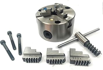 Illuminate Tool 80 mm 3 Jaws Self Centering chuck+Set of Reversible Jaws Self Eject keys