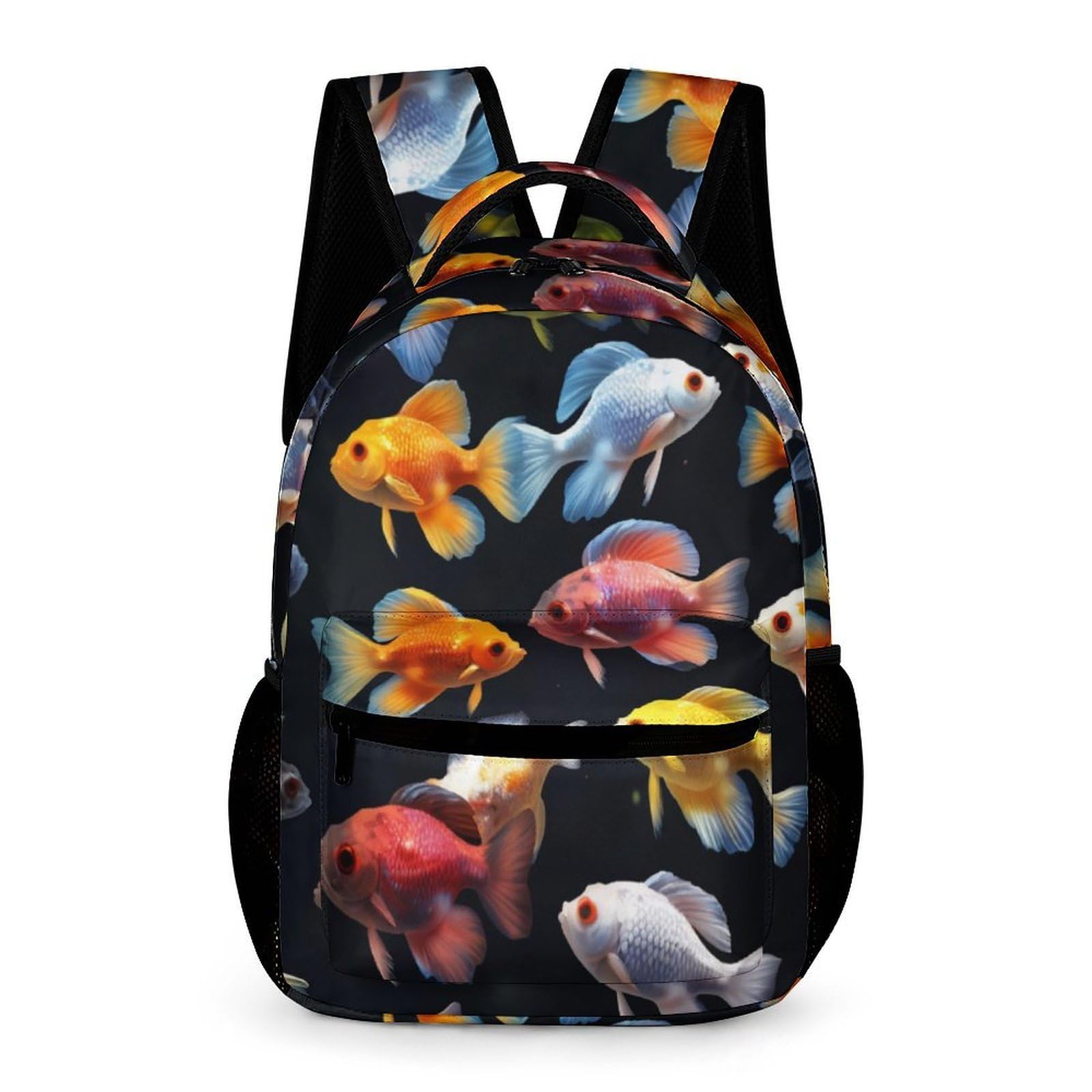 Mochila de pez niños colegio primaria con bolsillo frontal espacioso 7