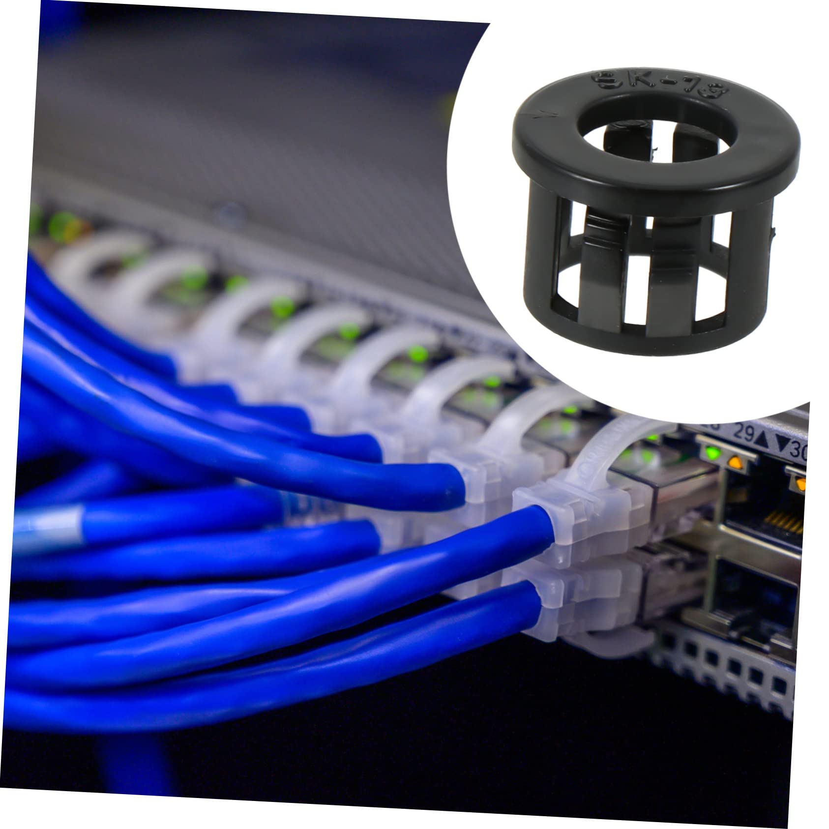 ARTIBETTER Nylon Ratcheting Cable Lock Buckle 10pcs Wire Guard Ring Clamps Double Gripping Hose Clamp for Hose