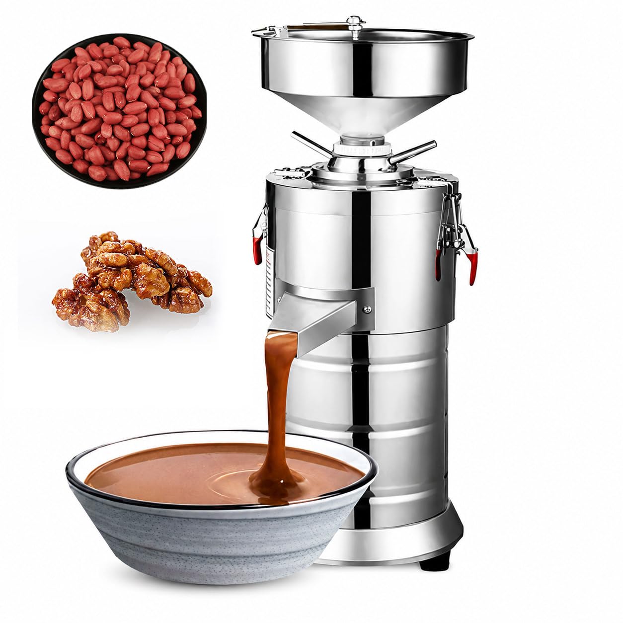 GSHSHOU 1100W Electric Peanut Butter Machine, 33lb/h Nut Grinder
