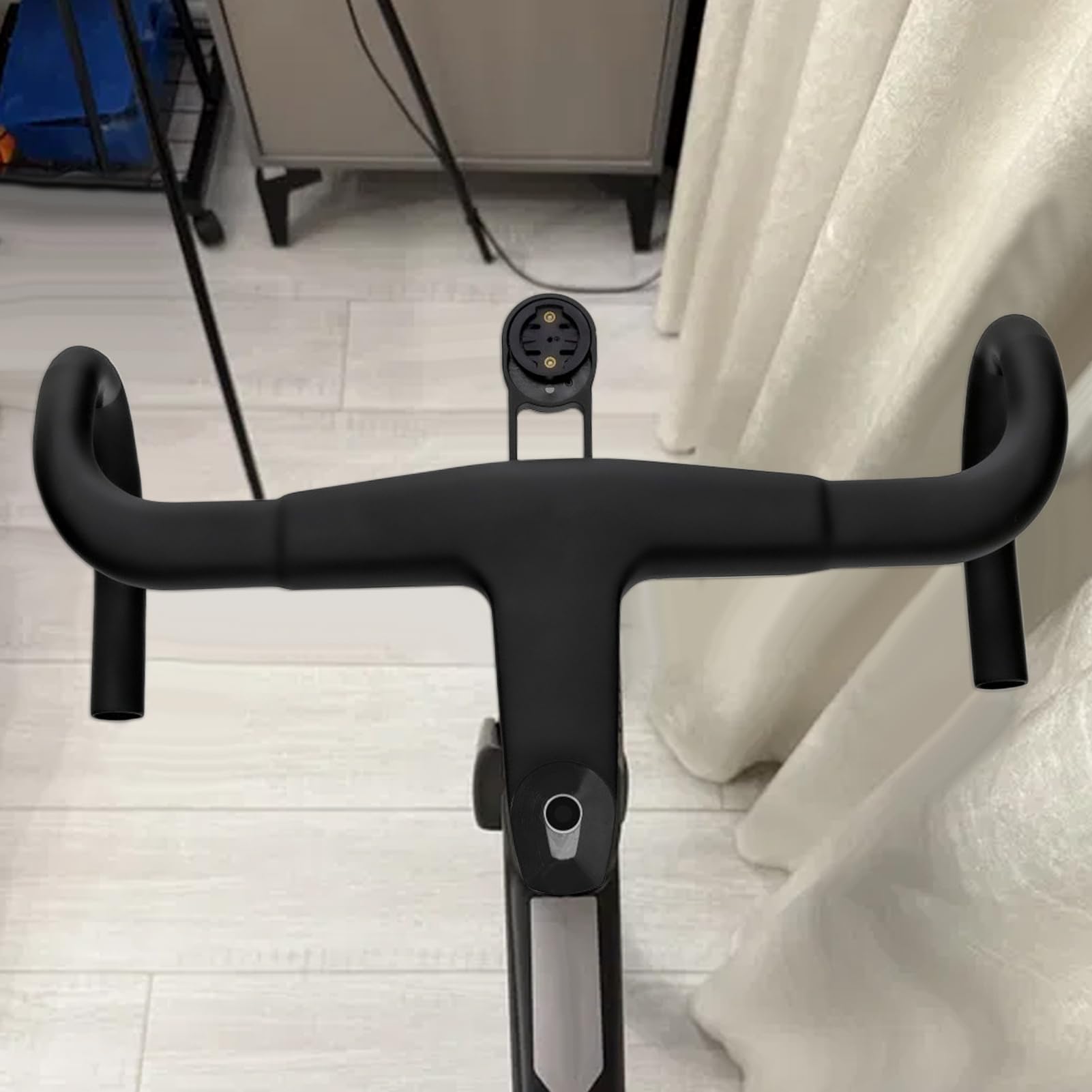 Vorbau integrierter Lenker Carbon Lenker Integriert | Ergonomische Schockabsorbierende Aluminiumlegierung Fahrradteile für Erwachsene Jugendliche Enthusiasten und