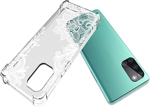 Miniatura 5 de Funda para Oneplus 8T 5G, Oneplus 8T Funda para niñas y mujeres, a prueba de golpes, transparente, suave, flexible, TPU, funda protectora delgada