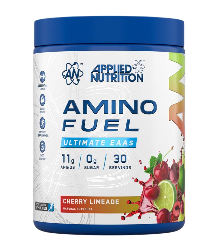Applied Nutrition Amino Fuel - Amino Acids Supplement, EAA Essential Amino Acids Powder, Muscle Fuel & Recovery (390g - 30 Servings) (Cherry Limeade)