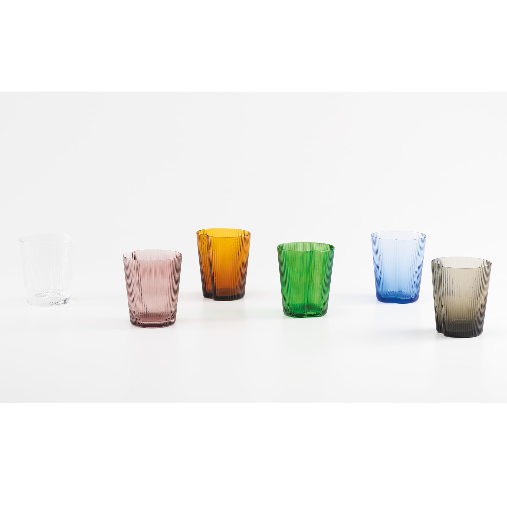 Zafferano Set di 6 bicchieri colorati per cellulare, 335 ml, 6 colori, impilabili, lavabili in lavastoviglie