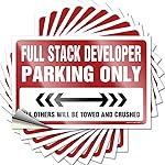 Prank stickersFull Stack Developer Parking Only 12