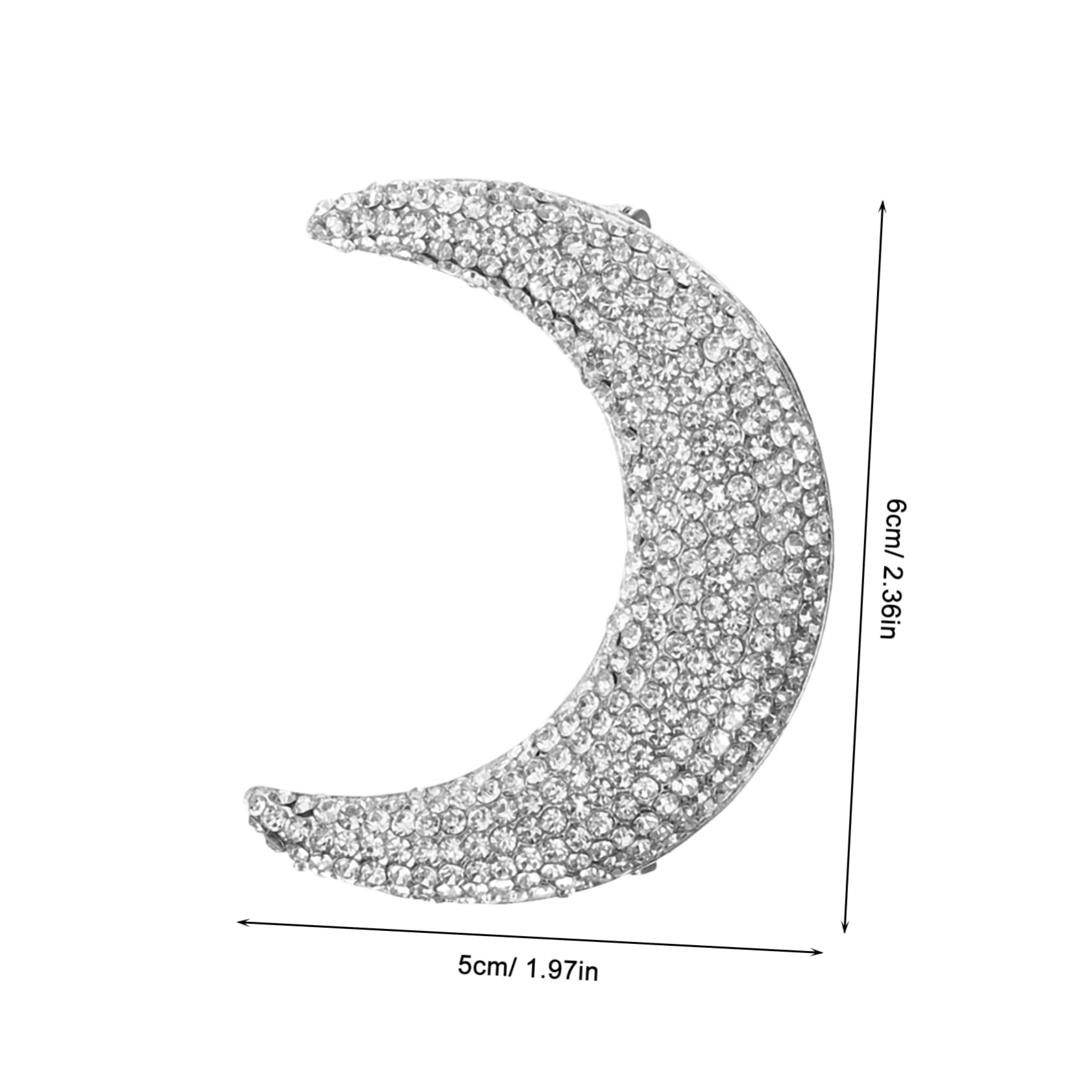 Holibanna broche de llena de diamantes bufandas para mujer broche de chaqueta de ropa insignia de ropa pasador de para la ropa pasador para mochilas aleación Silver