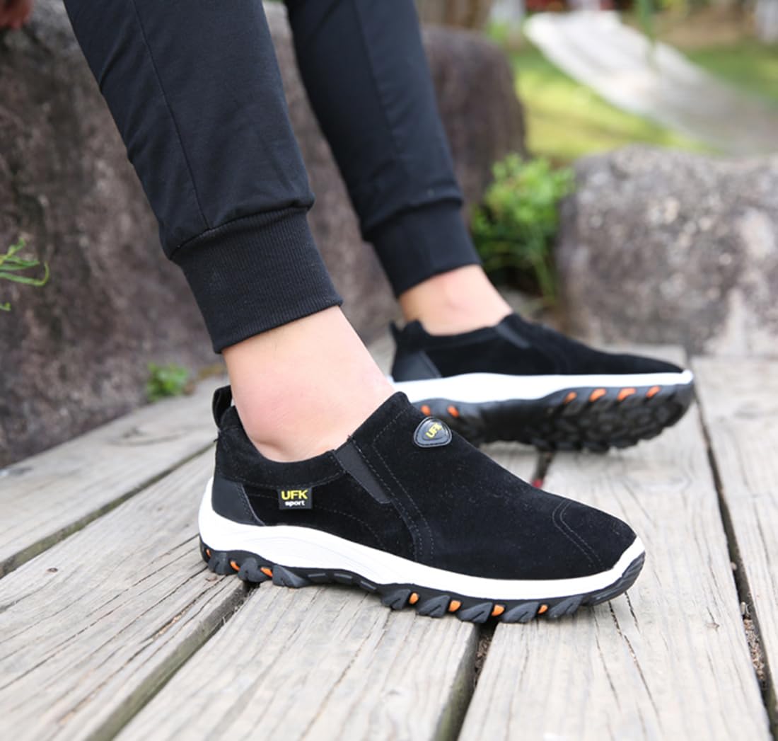 Homme Slip on Chaussure Basket sans Lacets Chaussures de Course Sport Legere Sneakers Outdoor Running Fitness Gym