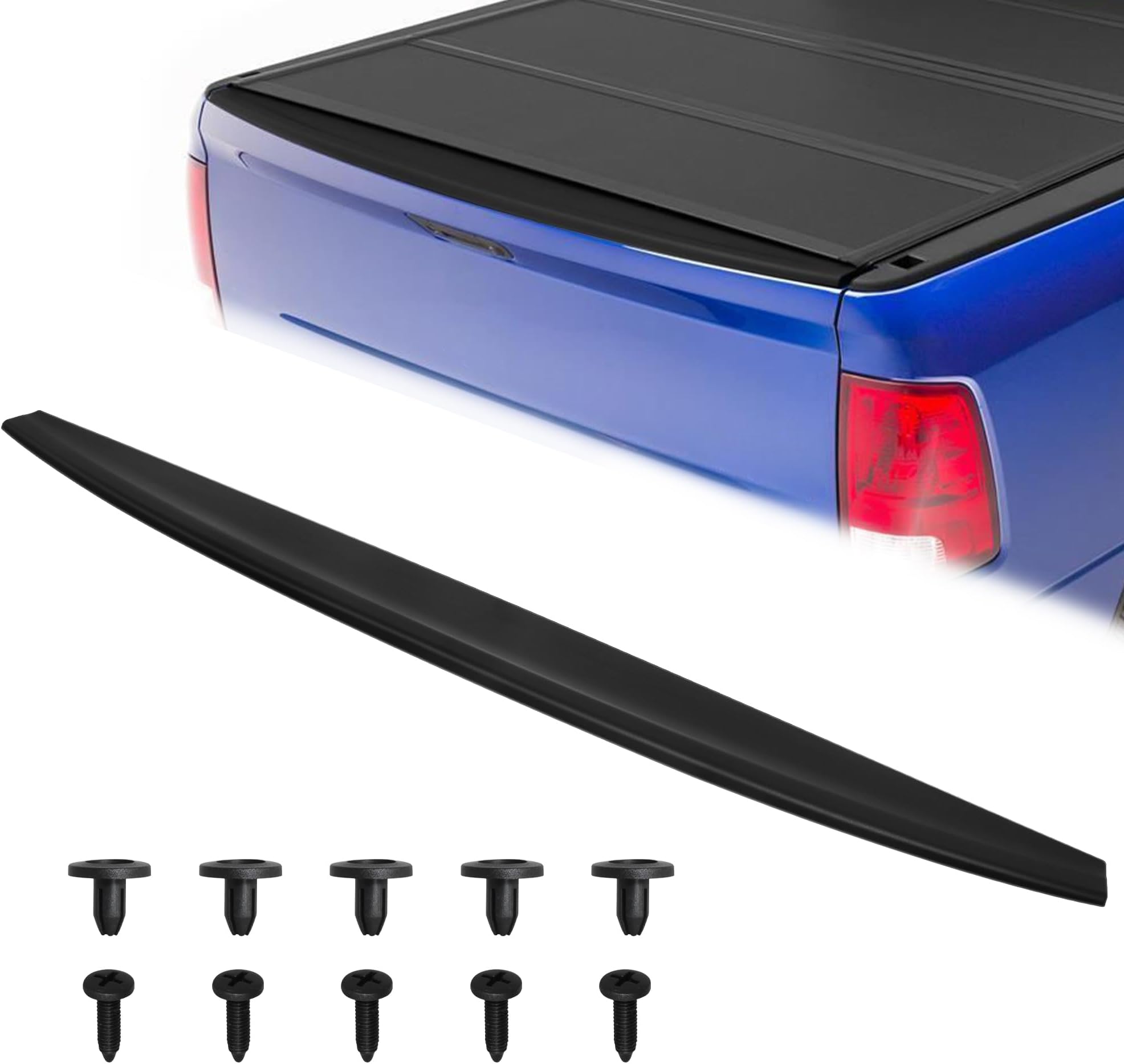 - ELH Tailgate Cap Compatible with 2009-2018 09-18 Dodge Ram 1500/2010-2018 Ram 2500 & 3500 Tail Gate Cover Top Protector (2019 Dodge Ram 1500 Classic BodyStyle)