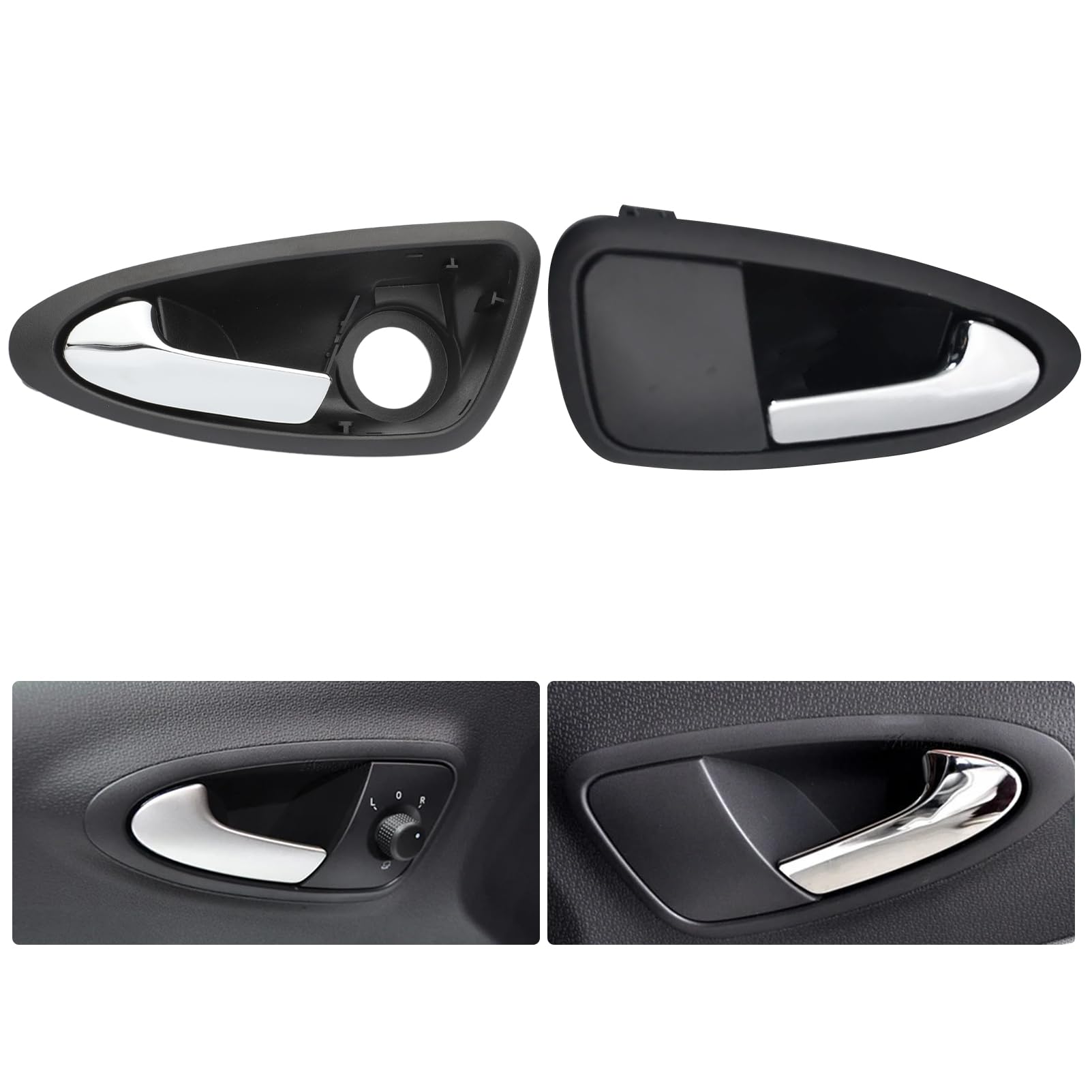 ZEALfix Car Front Left & Right Interior Inside Inner Door Handle