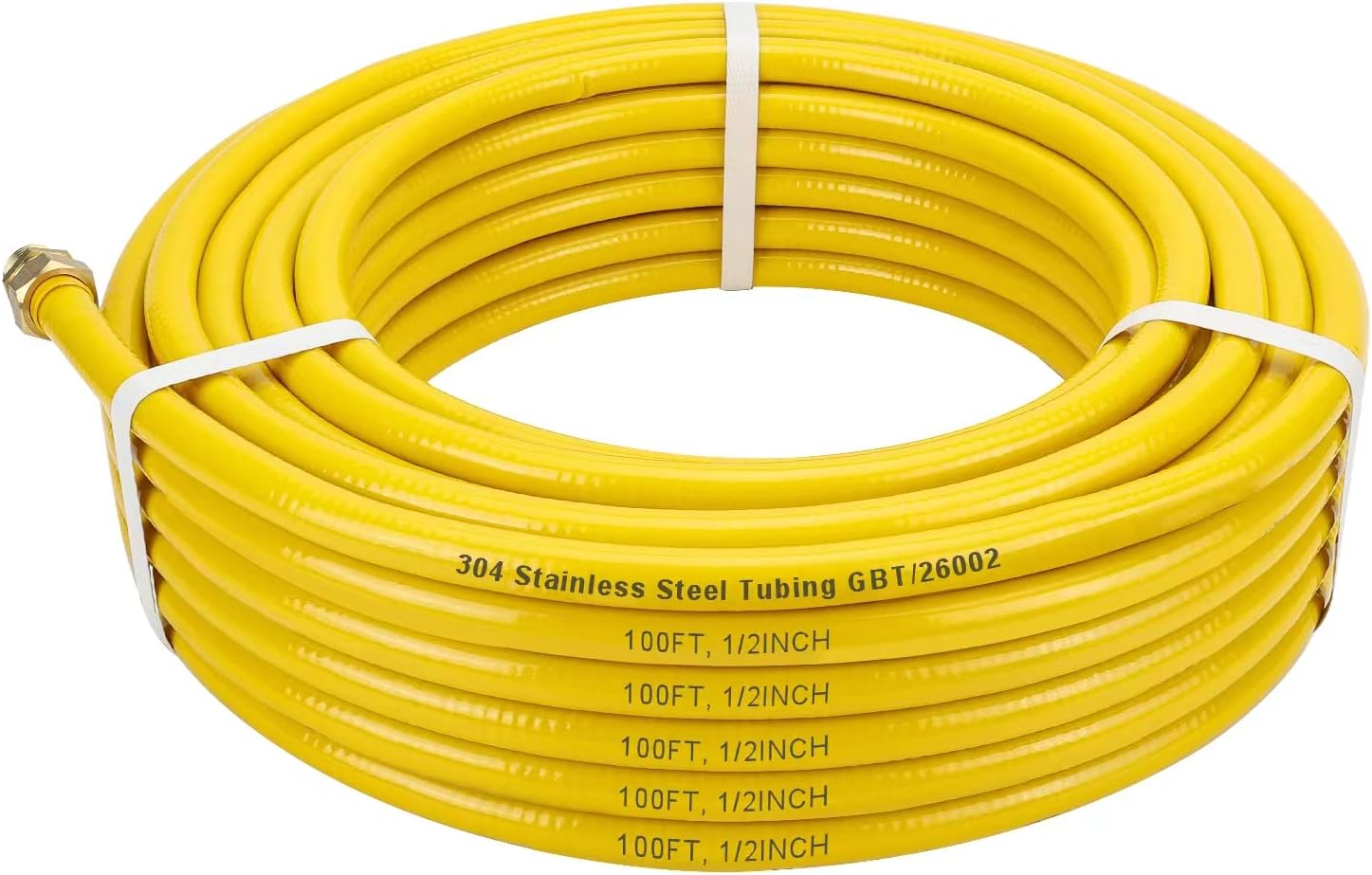 100ft 1/2in CSST Gas Line Flexible Gas Line 1/2 Gas Pipe Kit Nature Gas