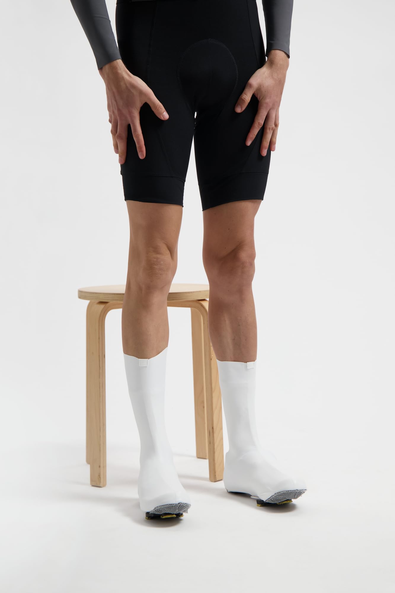 BBB Cubrezapatillas de Ciclismo RaceFlex sin Cremallera, aerodinámico, Resistente al Viento y al Agua, Fundas para Zapatos de Ciclismo de Carretera, Color Blanco, BWS-29