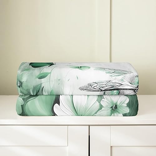 Miniatura 3 de Erosebridal Manta de abeja de 40 x 50 pulgadas, manta de sherpa cálida con estampado de animales 3D para sofá de cama, manta de microfibra suave y