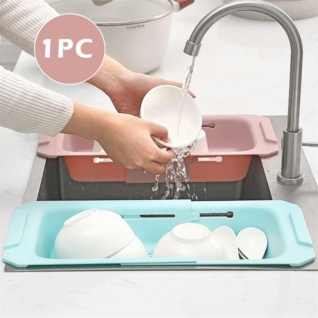 The Sink Colander Storage for Cooked Pasta Extendable Home Kitchen Strainer Basket(black-JoJo's Bizarre Adventure1)