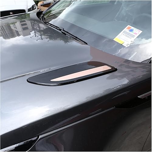 Miniatura 6 de 2 calcomanías de ABS plateadas para capó de salida de aire, salida de aire, compatible con Range Rover Velar 2017 2018 2019 accesorios de decoración