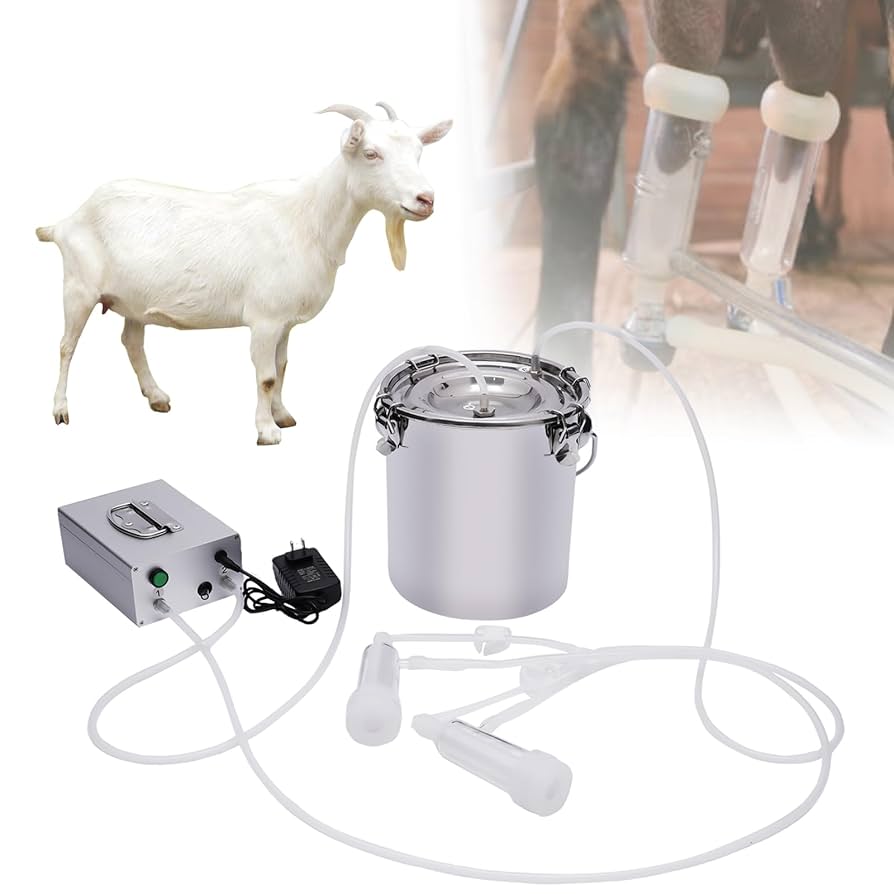 【nabe190様用】MILKING THE GOATMACHINE/ Goat Sale! 1 Goat Interpuls ITP205 SS bucket milker - Hamby Dairy