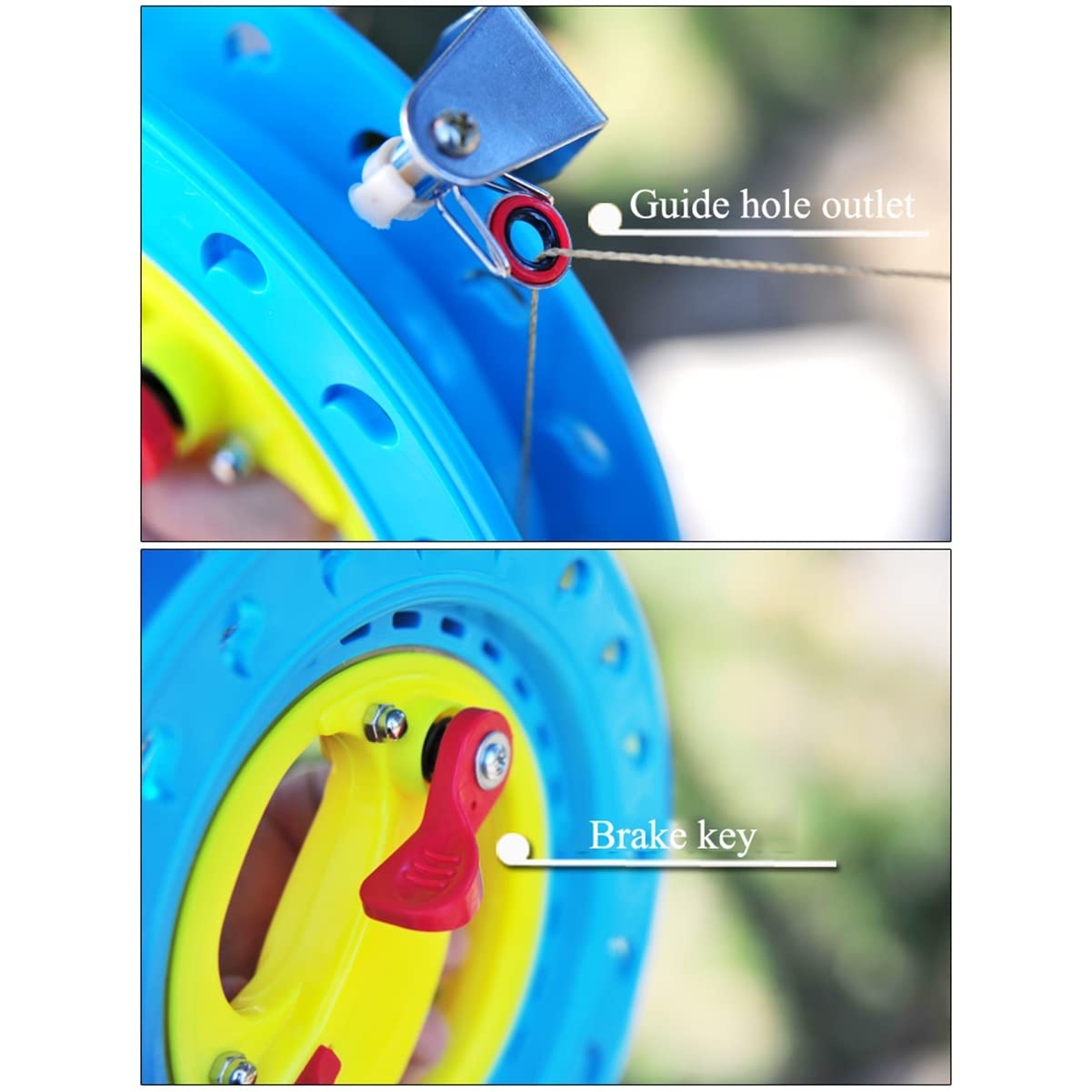 Enrollador de línea para Cometas, Rueda de Agarre para niños y Adultos, Bloqueo Seguro, ergonomía Suave, Accesorio Profesional y Duradero (Color: línea de 700 m)